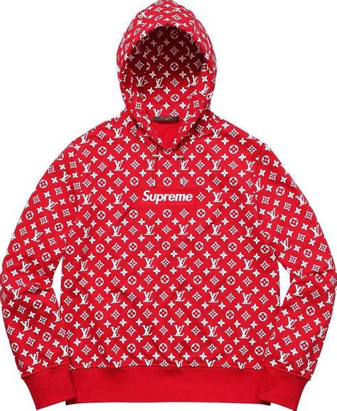 supreme red lv hoodie|supreme louis vuitton hoodie neymar.